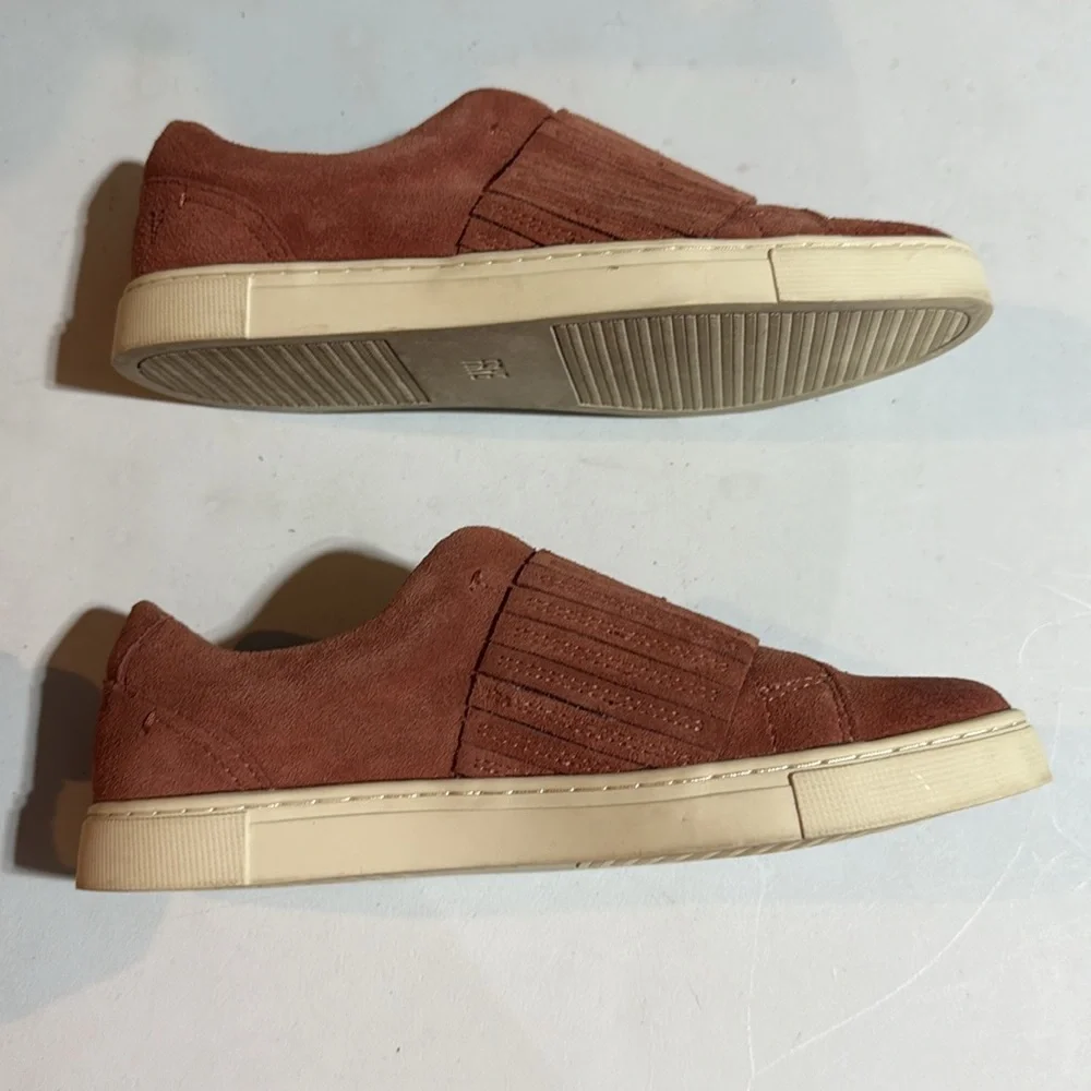Frye “Ros” Rust Suede Slip-On Sneakers - Picture 3 of 8
